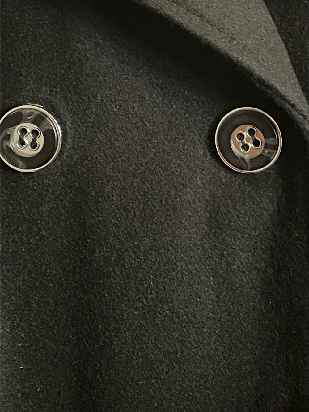 New York & Co Woman’s M Black Double-Breasted Belted Trench Coat - Picture 8 of 10
